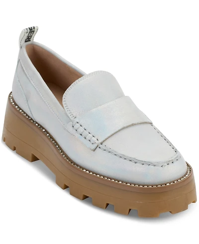 Karl Lagerfeld Paris Women's Maysun Slip-On Platform Lug Sole Loafer