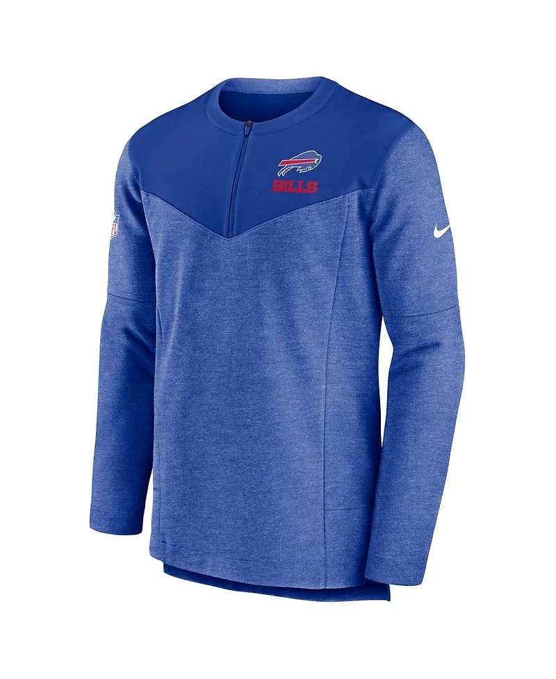 Men's Nike Royal Buffalo Bills Sideline Lockup Performance Quarter-zip Jacket