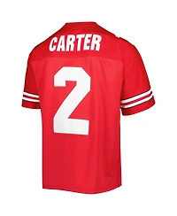 Men's Mitchell & Ness Cris Carter Scarlet Ohio State Buckeyes Authentic Jersey
