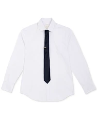 ConStruct Men's Solid Tie & 1" Bar Set
