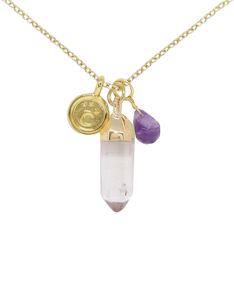 Charged Crystal Gemstone Charm Necklace