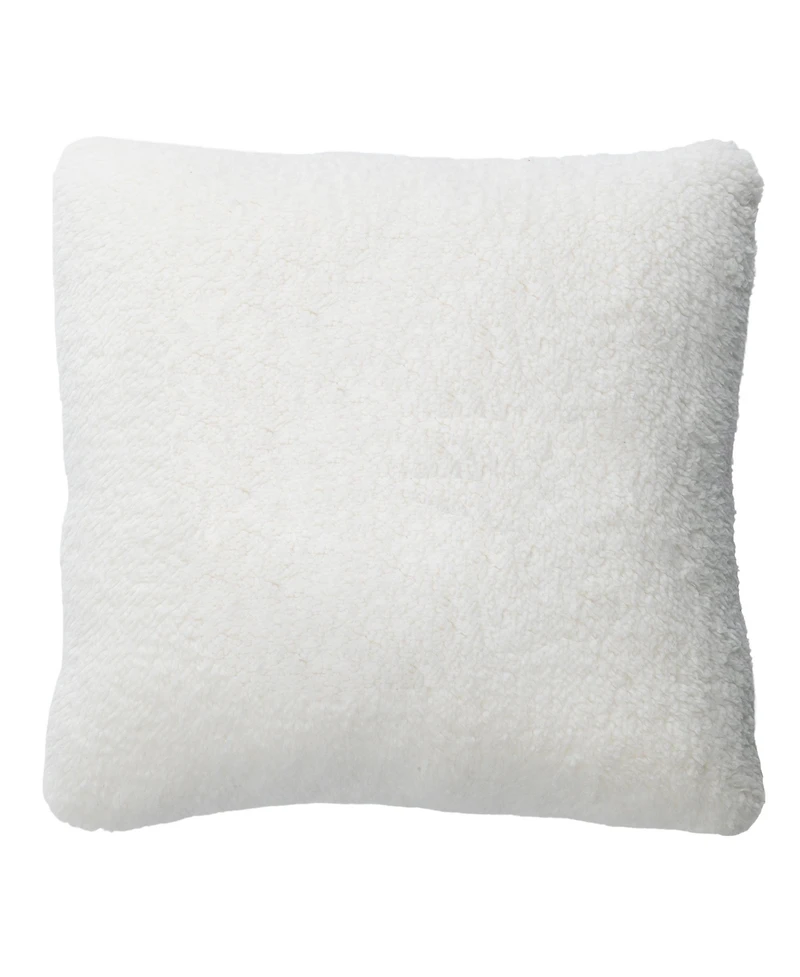 Lambs & Ivy Storytime Pooh Soft Faux Shearling Nursery Throw Pillow - Cream