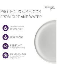Crescent Garden Universal Saucer, Round, Alpine White, 25.5in