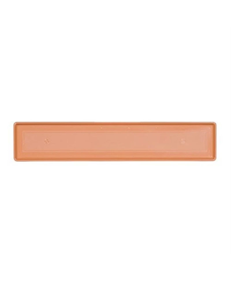 Novelty Countryside Plastic Flower Box Tray, Terracotta Color, 36-Inch