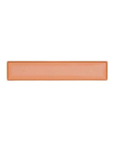 Novelty Countryside Plastic Flower Box Tray, Terracotta Color, 36-Inch
