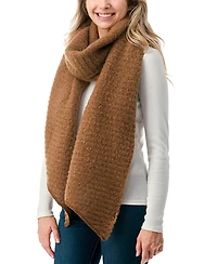 Marcus Adler Women's Solid Scarf with Ribbed Detail