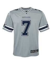 Big Boys Nike Trevon Diggs Gray Dallas Cowboys Inverted Game Jersey