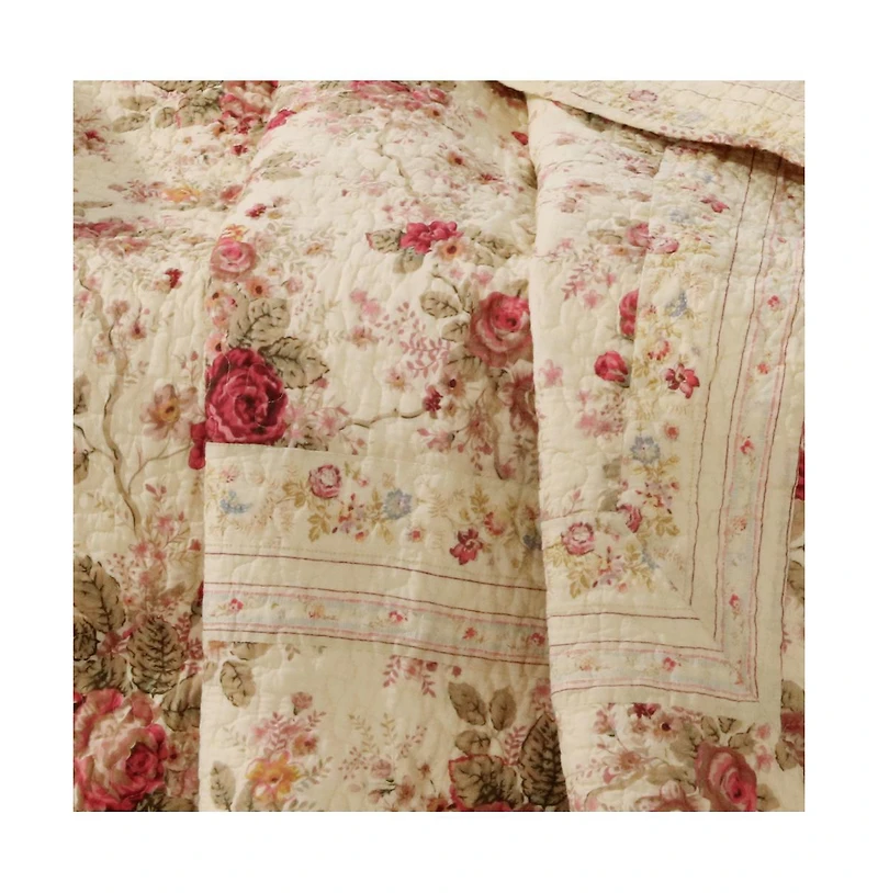 Greenland Home Fashions Antique Rose Throw, 50" x 60"