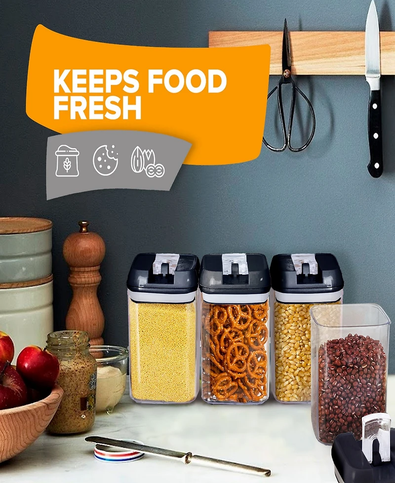 Cheer Collection 8 Piece Food Storage Containers, 0.8 Liter