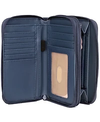 Julia Buxton Women's Heiress Double Zip Organizer Wallet