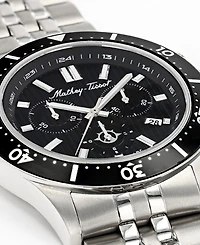 Mathey-Tissot Men's Expedition Chronograph Collection Stainless Steel Bracelet Watch, 43mm