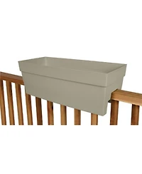 Dcn Plastic Rail Planter Rectangle N352738 Portabella 27 Inch
