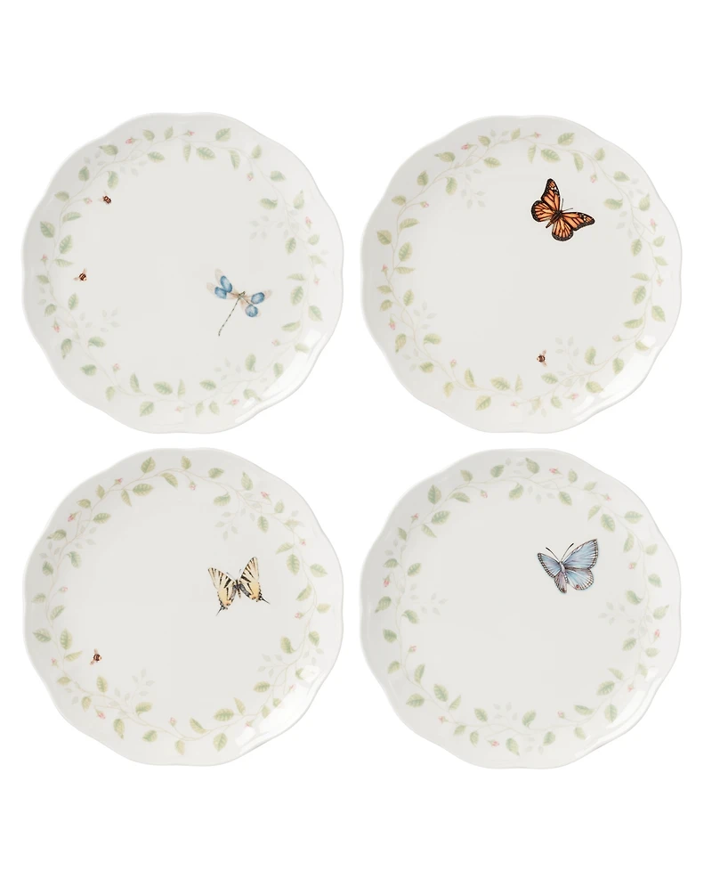 Lenox Butterfly Meadow Floral Dinner Plates, Set of 4