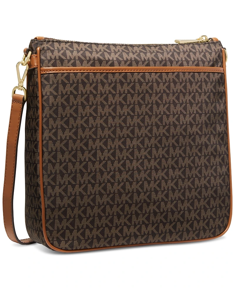 Michael Kors Logo Jet Set Charm Large North South Nylon Crossbody
