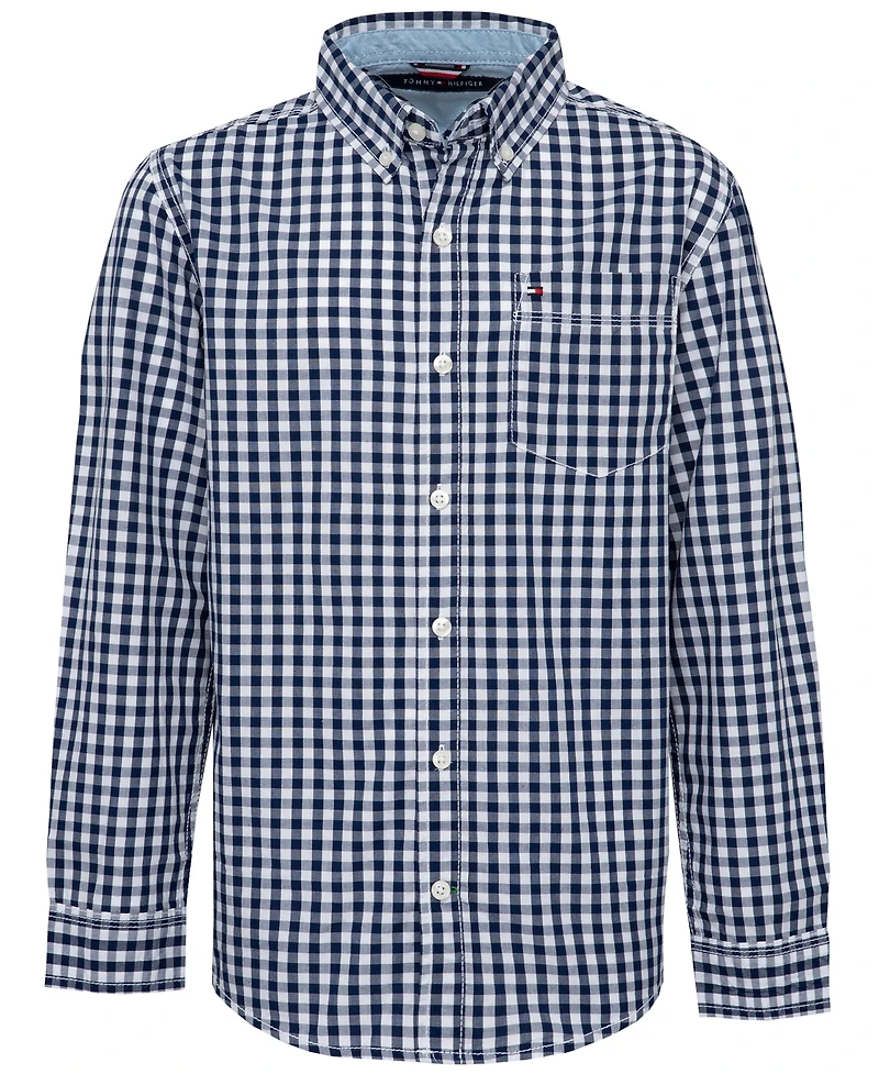 Tommy Hilfiger Big Boys Baxter Gingham Button-Down Shirt