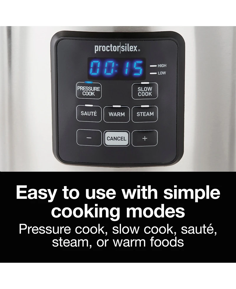 Proctor Silex 3 Quart Pressure Cooker - 34503
