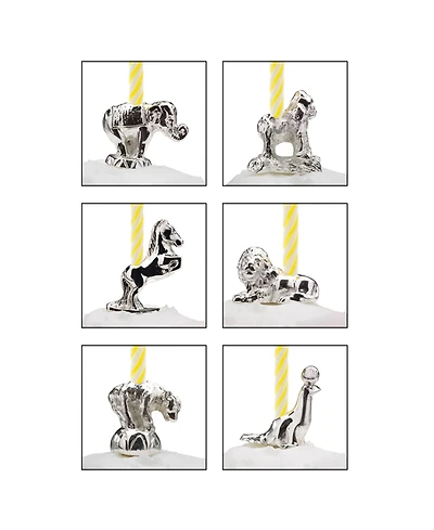 Reed & Barton Let's Celebrate Circus Animals Candle Set, 6 Pieces