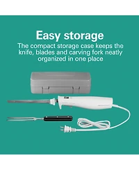 Hamilton Beach Electric Knife Set with Fork and Case - 74251