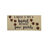 Evergreen Indoor Outdoor Doormat Bundle Set of 4 - Frame and 3 Welcome Paw Print Pet Inserts