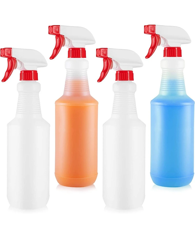 Zulay Kitchen 4 Pc. Cleaning Spray Bottles With Adjustable Nozzle & Spring Loaded Trigger