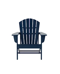All-Weather Contoured Outdoor Poly Adirondack Chair