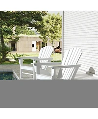 All-Weather Contoured Outdoor Poly Adirondack Chair (Set of 2)