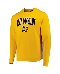 Men's Colosseum Gold Rowan Profs Arch Over Logo Pullover Sweatshirt