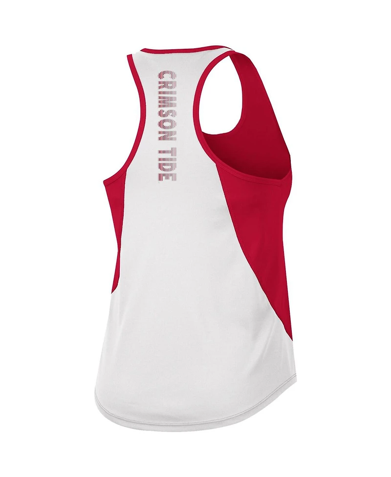Women's Colosseum Crimson Alabama Crimson Tide Sachs 2-Hit Scoop Neck Racerback Tank Top
