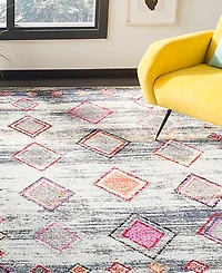 Safavieh Adirondack Light Gray and Red 9' x 12' Area Rug