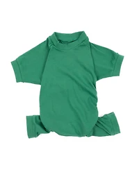 Leveret Dog Cotton Pajama Solid Green