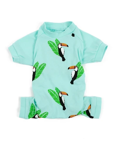 Leveret Dog Cotton Pajama Toucan Bird