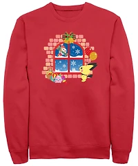 Fifth Sun Men's Winter Window Crew Fleece Pullover Sweatshirt