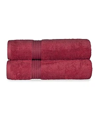 Superior Solid Quick Drying 100% Egyptian Cotton 2-Pc Bath Sheet Set