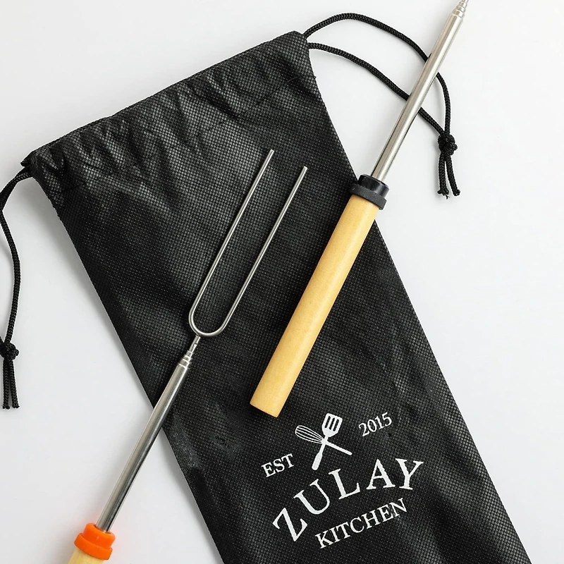 Zulay Kitchen Long Marshmallow Roasting Sticks Extendable Design