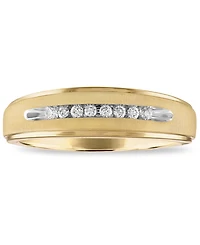 Men's Diamond Band (1/10 ct. t.w.) in 10k Yellow Gold or 10k White Gold