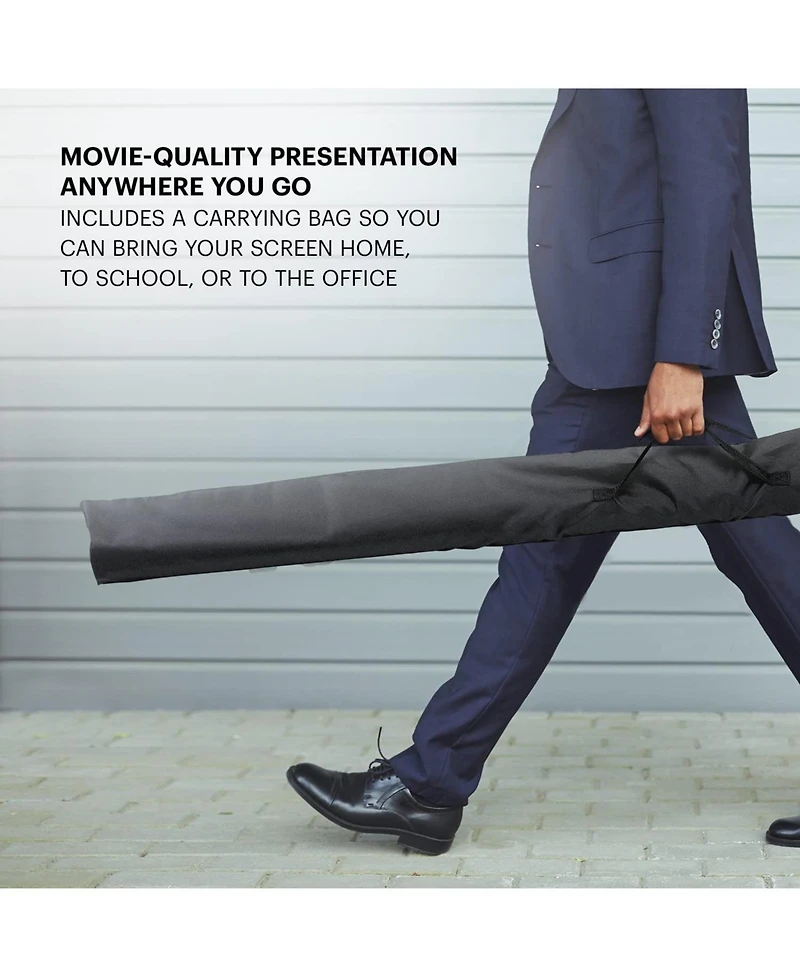 Kodak 60" Portable Projector Screen with Stand & Lightweight Carry Bag