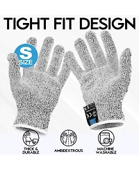 Cut Resistant Gloves Food Grade Level 5 Protection - Comfortable Safety Work