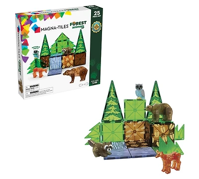 Magna-tilesa Magna-tiles Forest Animals 25-Piece Magnetic Construction Set, Ages 3+