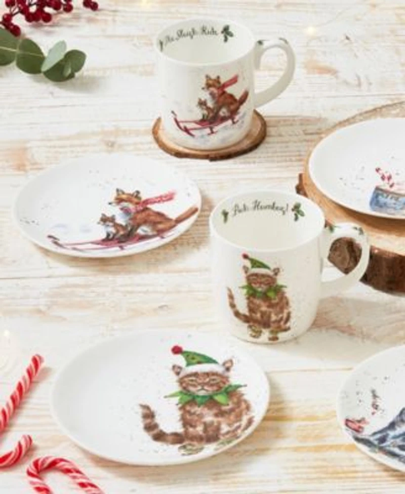 Wrendale Designs Holiday Dinnerware Collection