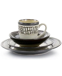 Elama Desert Sand 16 Pc. Dinnerware Set, Service for 4