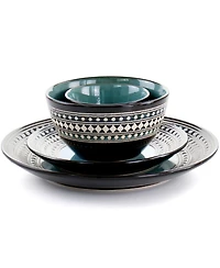 Elama Sage 16 Pc. Dinnerware Set, Service for 4