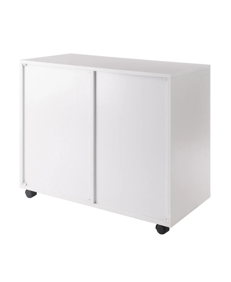 Winsome Halifax 26.3" Wood 2-Drawer Wide Filing Storage Cabinet