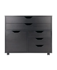 Winsome Halifax 26.3" Wood 3-Small 2-Wide Drawers Storage Cabinet