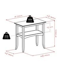 Winsome Camden 29.06" Wood Console Table