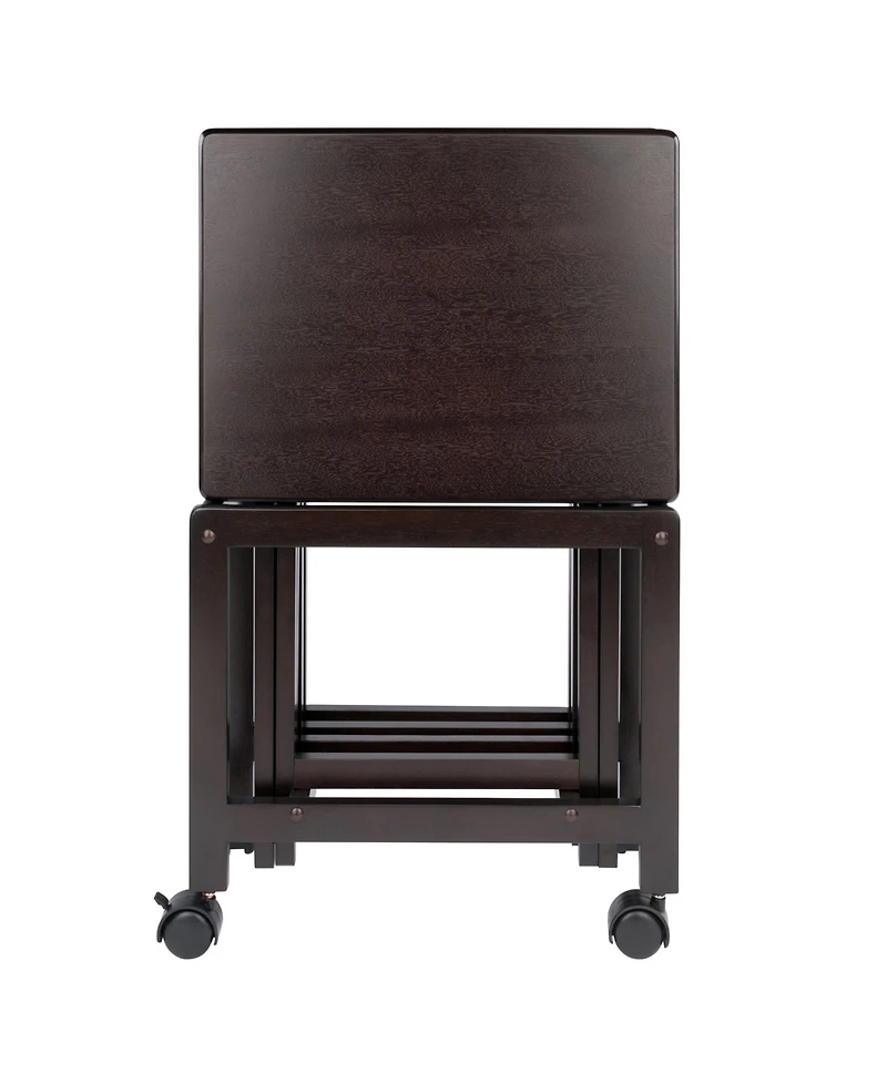 Winsome Allen 5-Piece Wood Snack Table Set