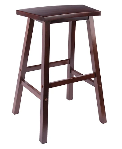 Winsome Katashi 28.62" Wood Fan Shape Bar Stool