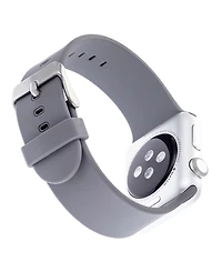WITHit Gray Smooth Silicone Band designed for Apple Watch 42mm (Series 1-3 only) & 44/45/46/49mm (Ultra & Ultra 2)