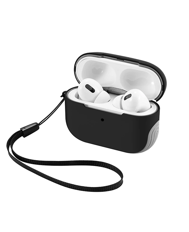 WITHit Black and Grey Sport Cover designed for Apple AirPods Pro