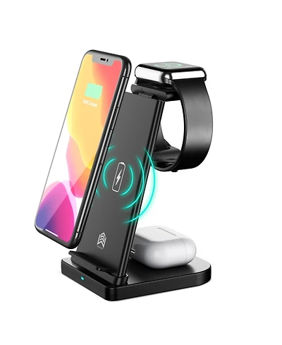 Trexonic 3 in 1 Fast Charge Charging Station in Black