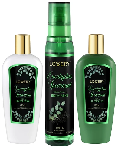 Lovery 3-Pc. Eucalyptus Spearmint Bath & Body Set